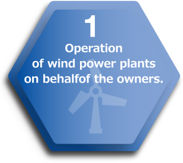 Operation of wind power plants on behalf of the owners.